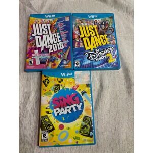 Just Dance and sing party Wii U games